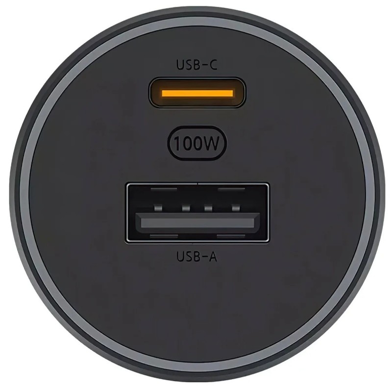 Автомобильное зарядное устройство Xiaomi Car Charger 100W USB+Type-C Black (СС07ZM)